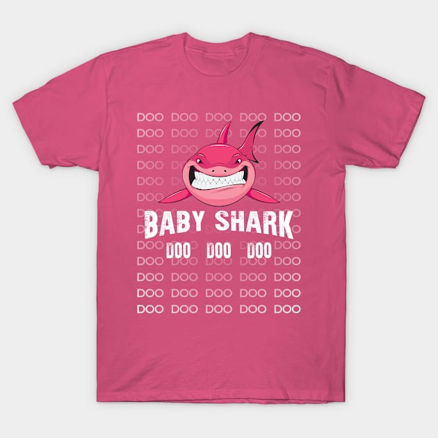 Baby Shark Shirt Doo Doo Matching Family Shark T-Shirt T-Shirt by Adamita